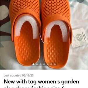 Orange Women's Clog Shoes